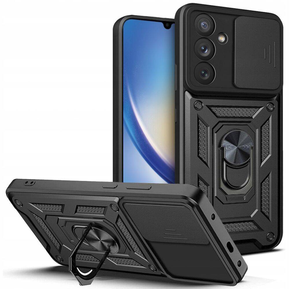 Etui Tech-Protect Camshield Pro Galaxy A34 5G Black Case - front