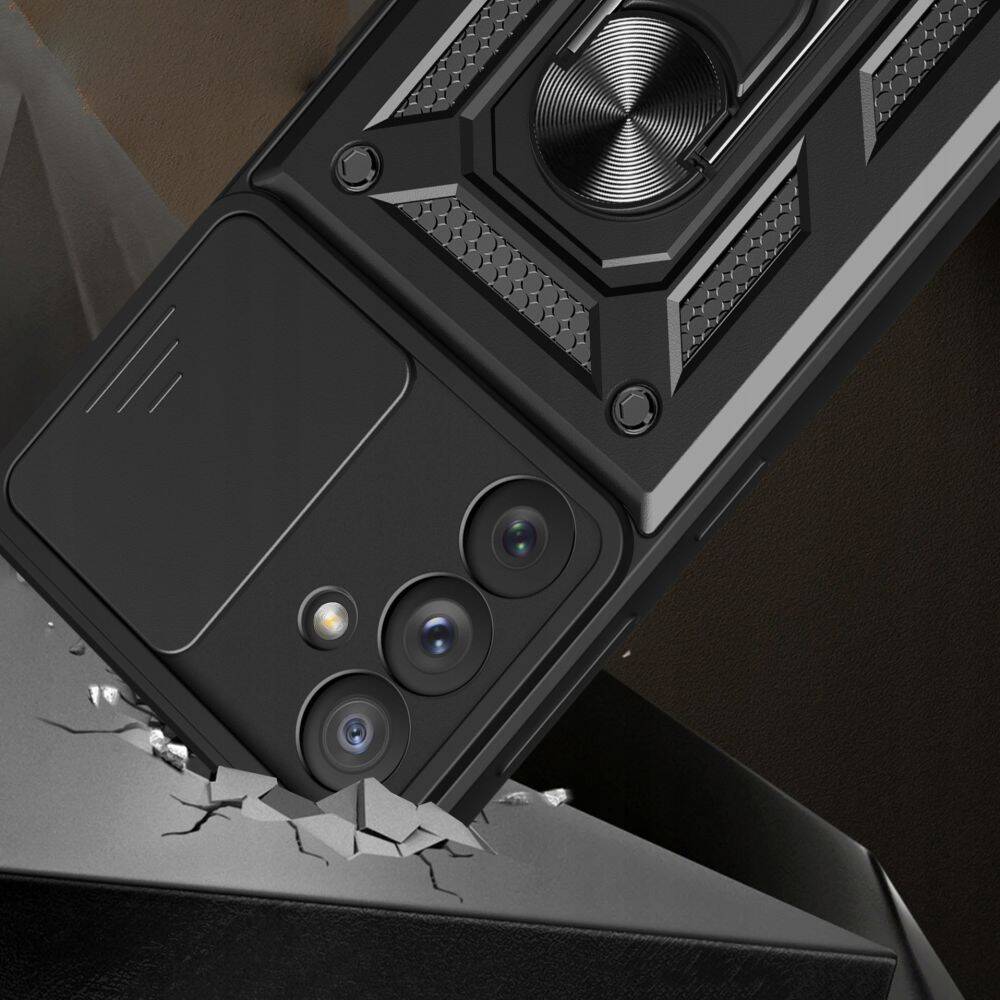 Etui Tech-Protect Camshield Pro Galaxy A34 5G Black Case - side