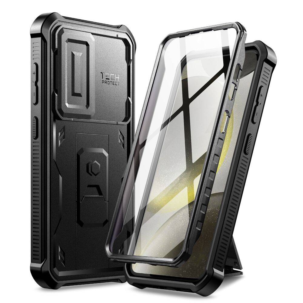 Etui Tech-protect Kevlar Cam+ Samsung Galaxy S24+ Plus Black Case
