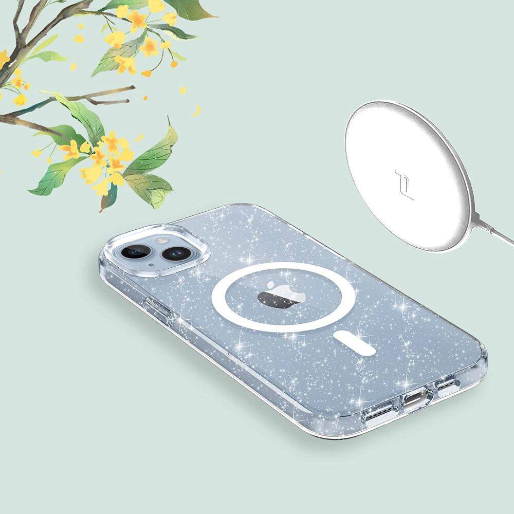 Etui Tech-protect Flexair Hybrid Magsafe iPhone 14 Pro Max Glitter - specyfikacja techniczna