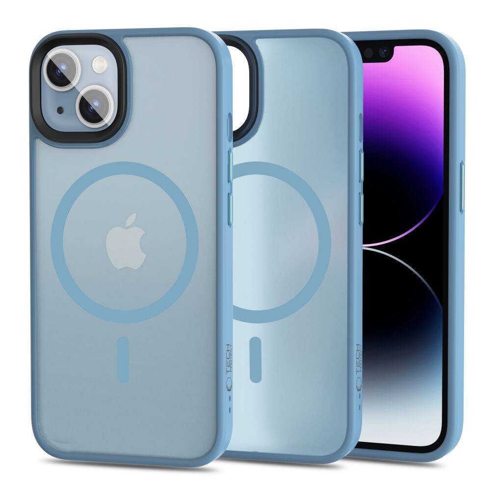 Etui MagSafe do iPhone 14 w kolorze Sierra Blue od Tech-Protect