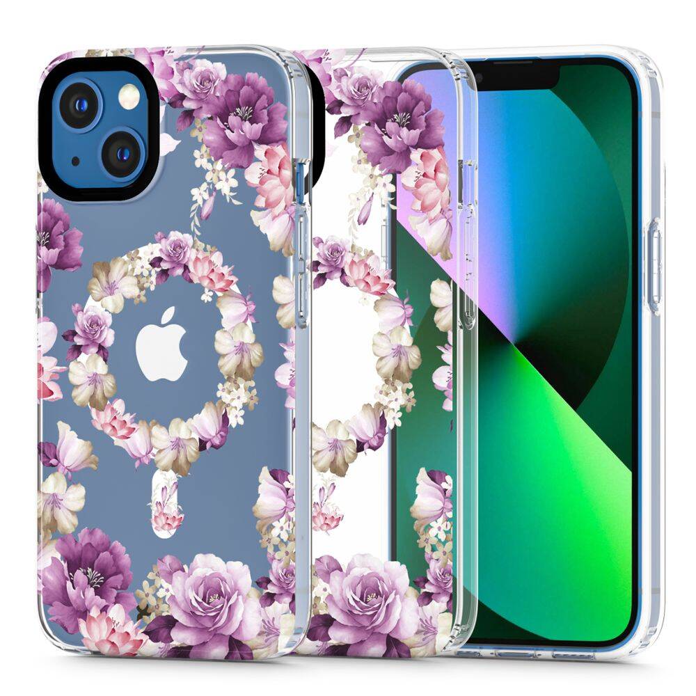 Etui Tech-Protect Magmood Magsafe iPhone 13 Mini Rose Floral Case