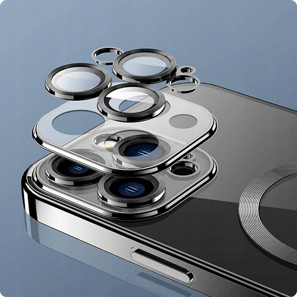 Etui Tech-protect Magshine Magsafe dla iPhone 13 Pro Max Black z ochroną aparatu