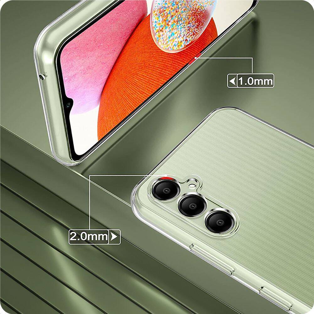 Etui Tech-Protect FlexAir+ Samsung Galaxy A25 5G Clear Case - widok z boku