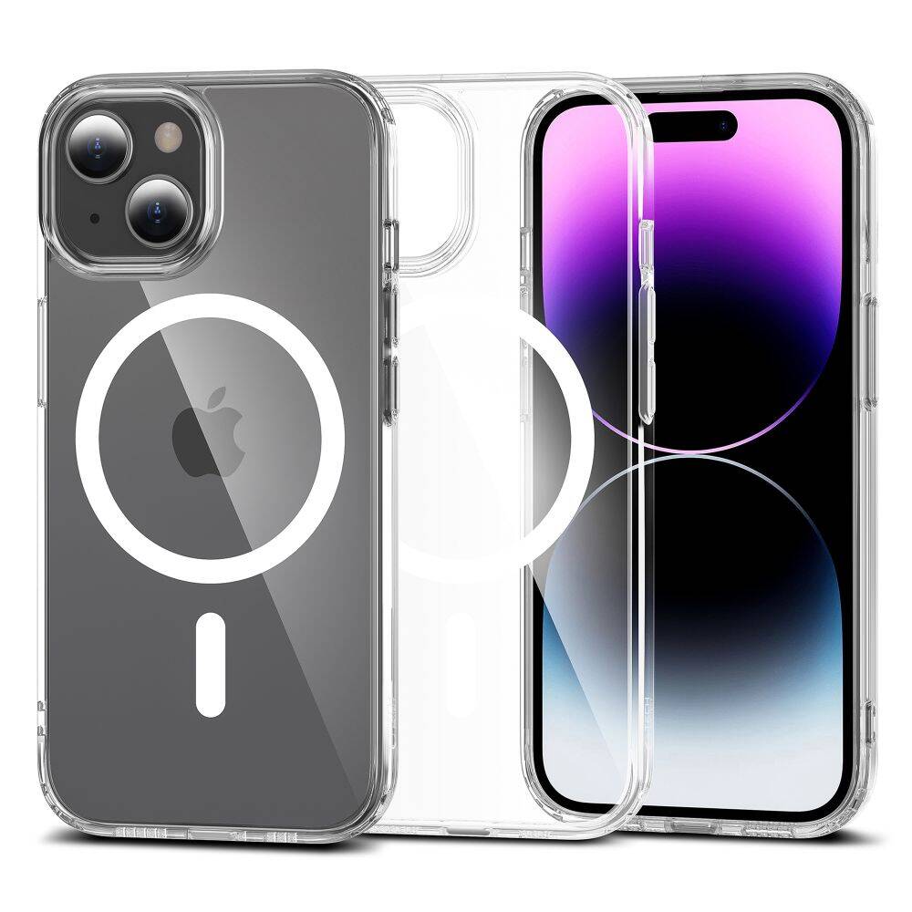 Etui Tech-protect Flexair Hybrid Magsafe iPhone 15 Plus Clear Case