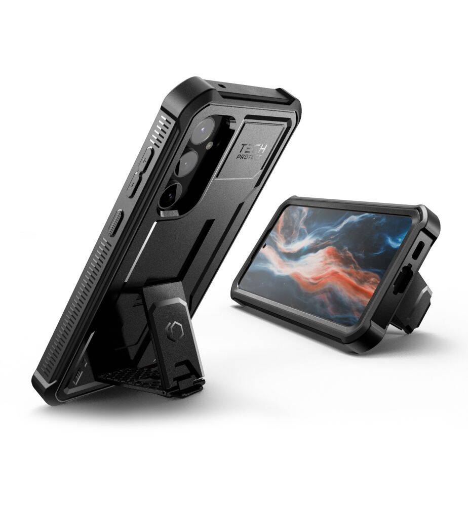 Zaawansowana konstrukcja etui Tech-Protect Kevlar Pro Samsung Galaxy S23 FE Black Case