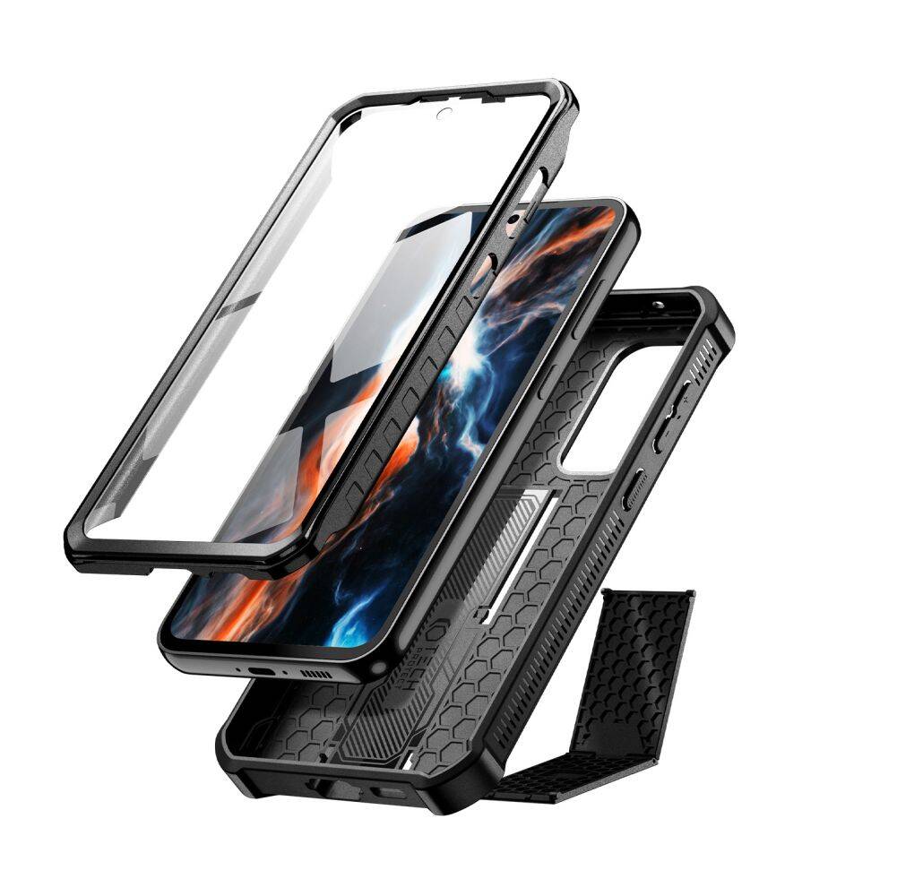 Praktyczne funkcje etui Tech-Protect Kevlar Pro Samsung Galaxy S23 FE Black Case