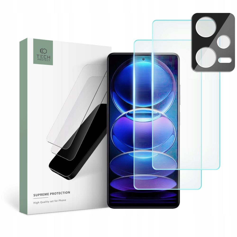 Szkło hartowane Tech-Protect Supreme Set Xiaomi Redmi Note 12 Pro