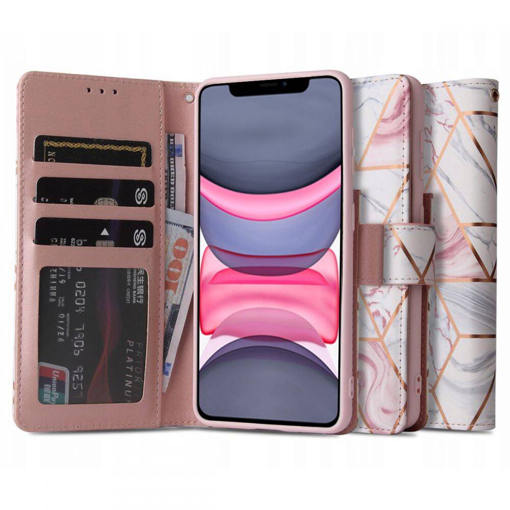 Etui TECH-PROTECT iPhone 11 Wallet Marble Case
