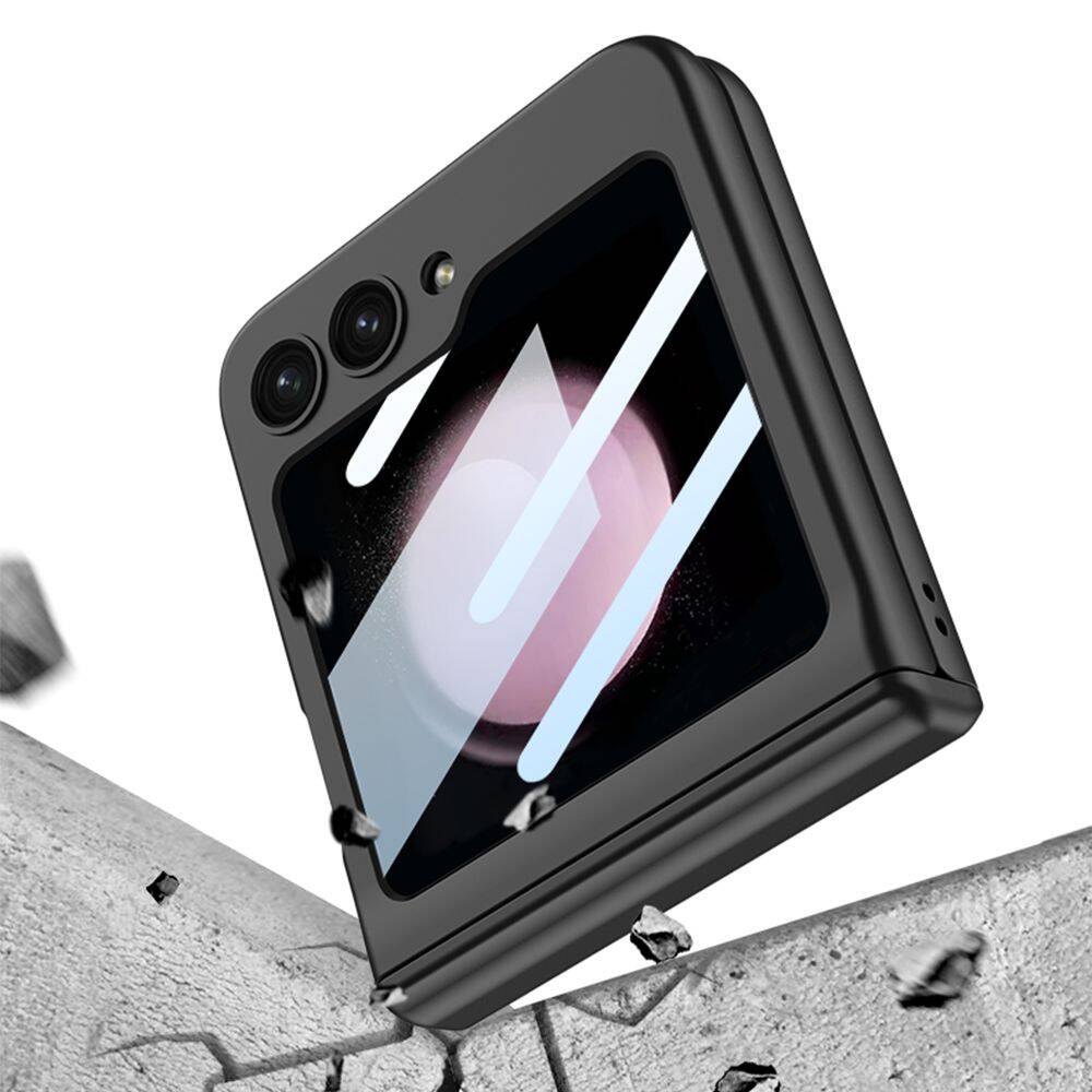 Czarne etui Tech-protect Icon Magnetic Galaxy Z Flip 5 Black Case