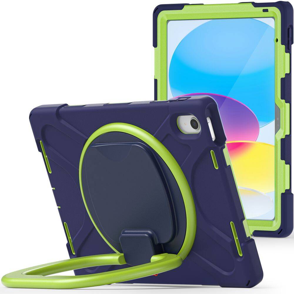 Etui Tech-protect X-armor iPad 10.9 2022 Navy/lime