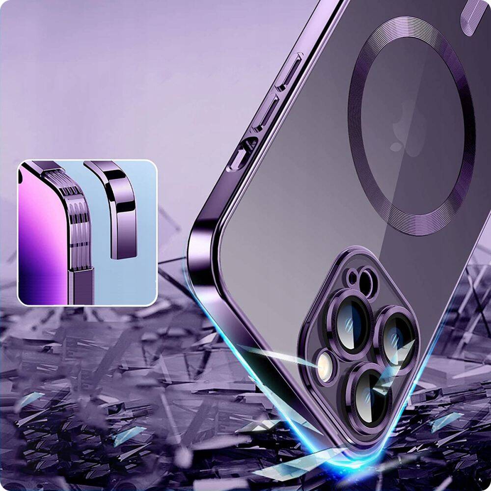 Etui Tech-protect Magshine Magsafe iPhone 13 Pro Max Gold Case - ochrona aparatu
