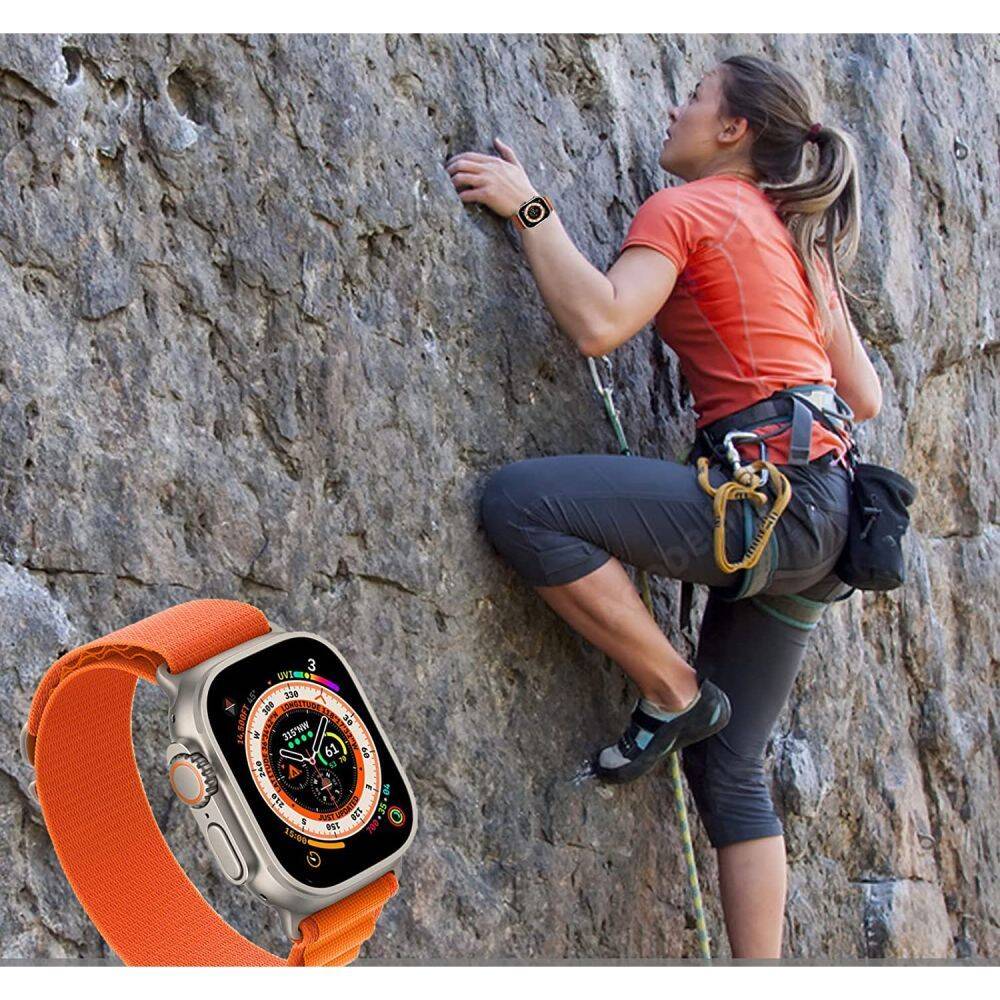 Pasek Tech-Protect Nylon Pro Apple Watch Pomarańczowy - Detale