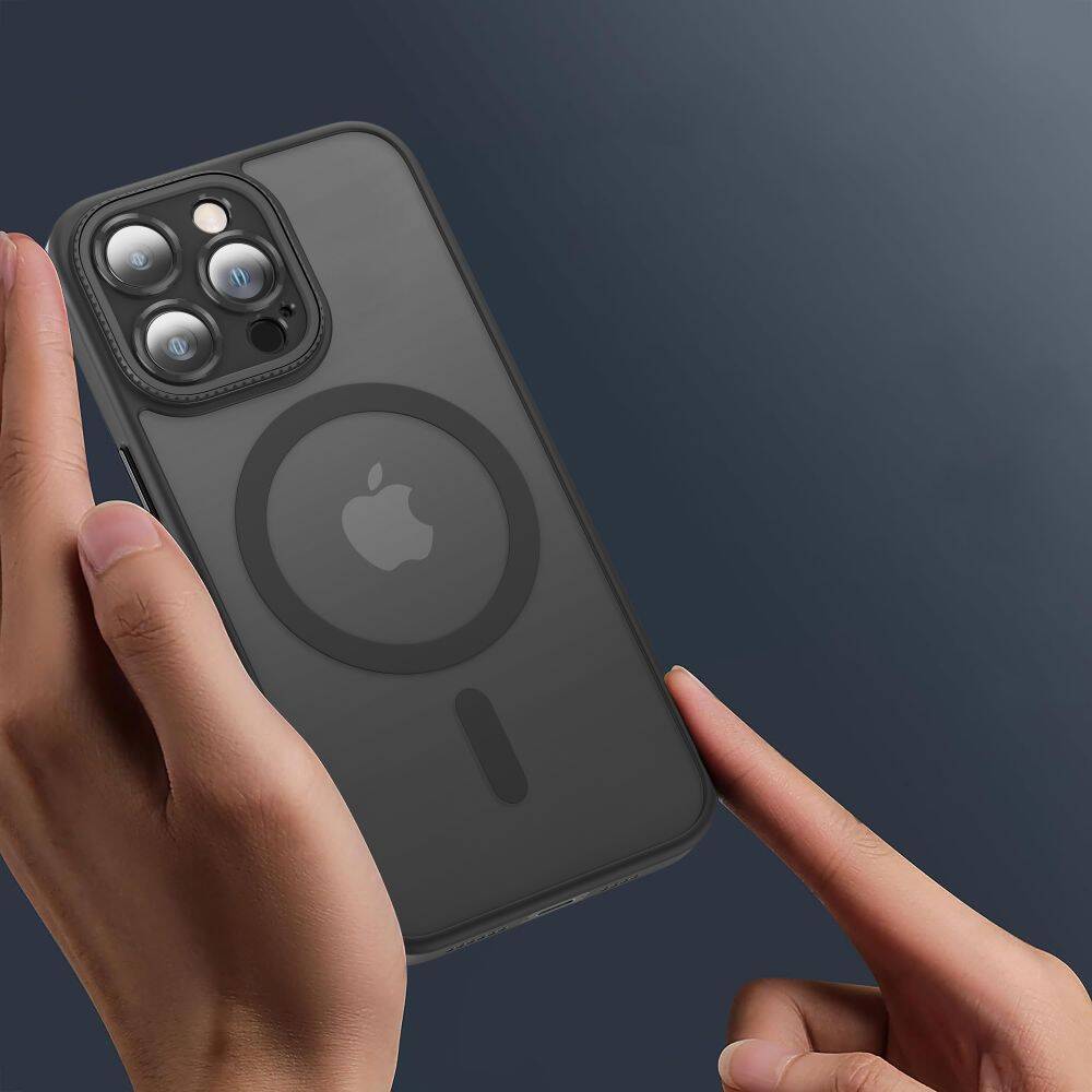 Etui Tech-protect Magmat Cam+ Magsafe iPhone 15 Pro Matte Black Case