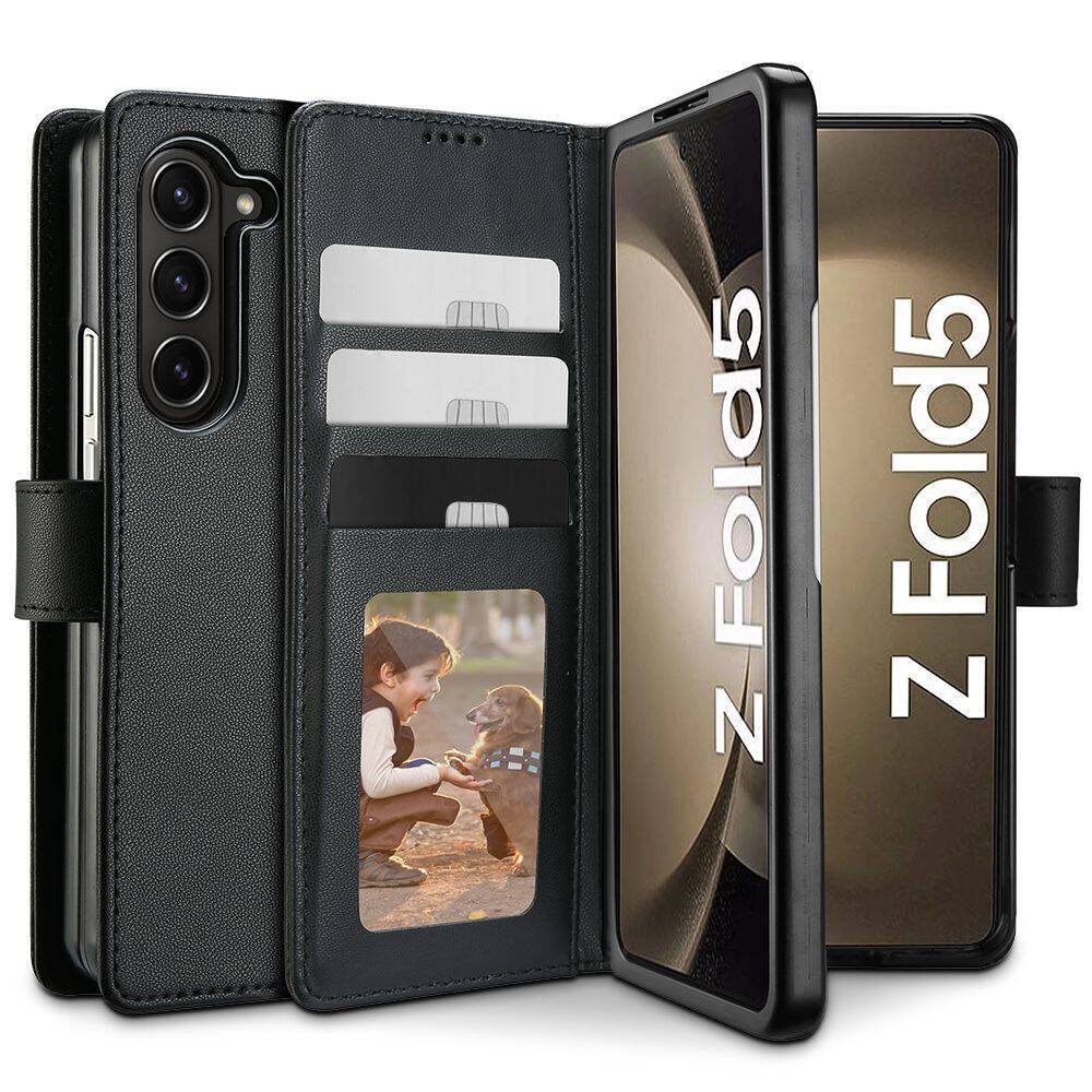 Etui Tech-protect Wallet Galaxy Z Fold 5 Black Case