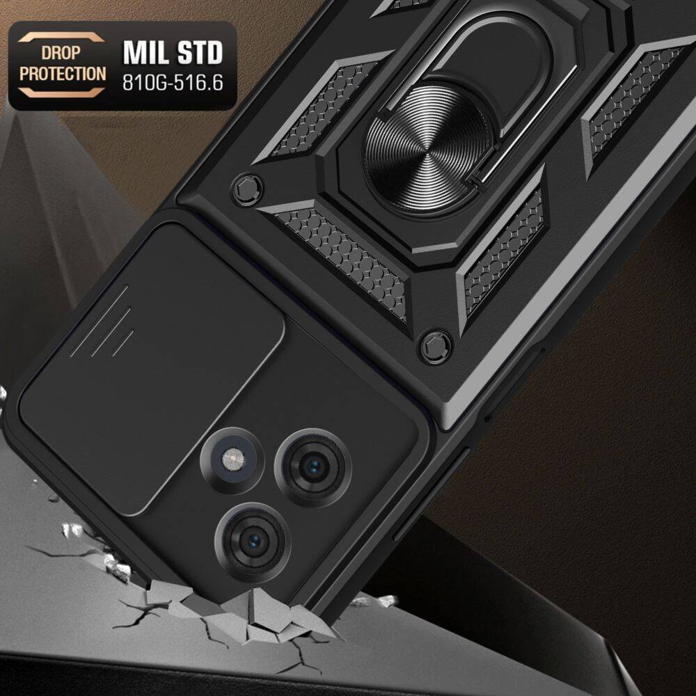 Etui Tech-Protect Camshield Pro Motorola Moto G54 5G Black Case - funkcjonalność