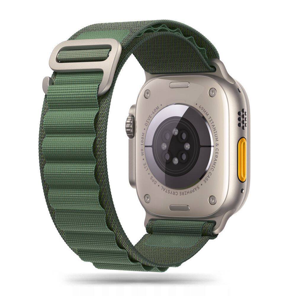 Nylonowy Pasek do Zegarka Apple Watch Military Green od Tech-Protect