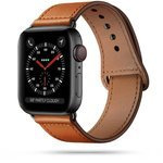 Pasek Apple Watch 1/2/3/4/5/6 TECH-PROTECT Leatherfit 42/44 Mm Brązowy Brown