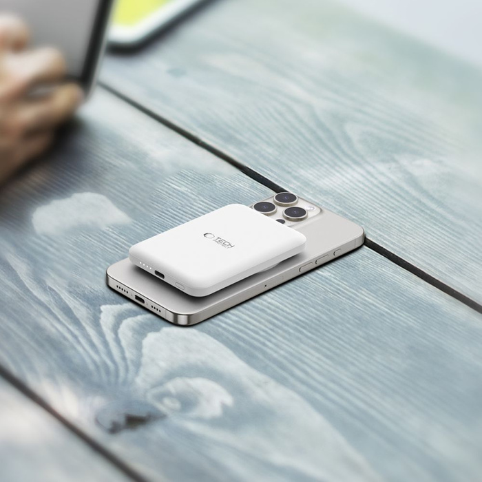 Power Bank PB10 Tech-Protect Lifemag Magsafe 5000mAh biały
