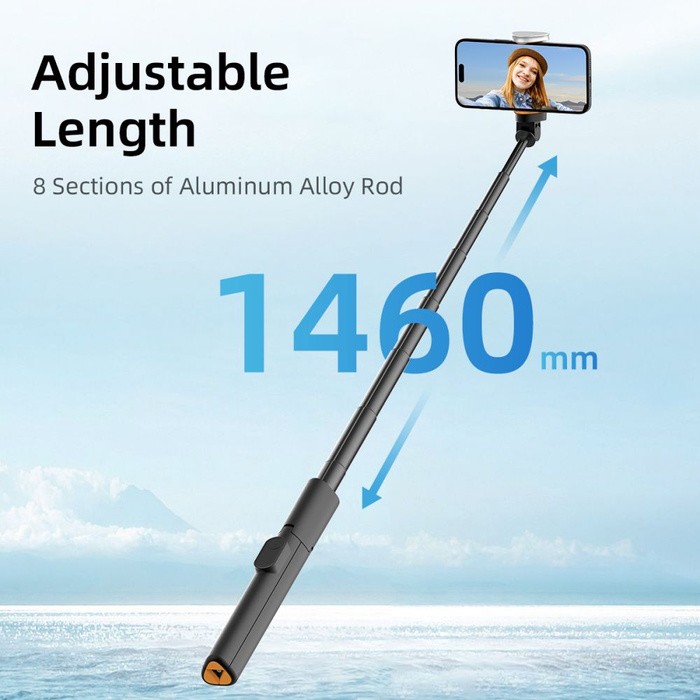 SELFIE STICK STATYW TECH-PROTECT L09S BLUETOOTH CZARNY