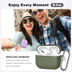 TECH-PROTECT SILICONE HOOK APPLE AIRPODS PRO 3 CRAYON GREY