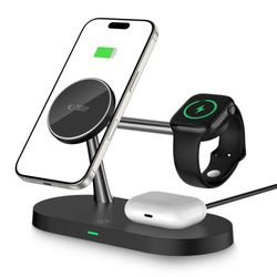 Ładowarka Indukcyjna A12 Tech-Protect 3 In1 Magnetic Magsafe Wireless Czarny