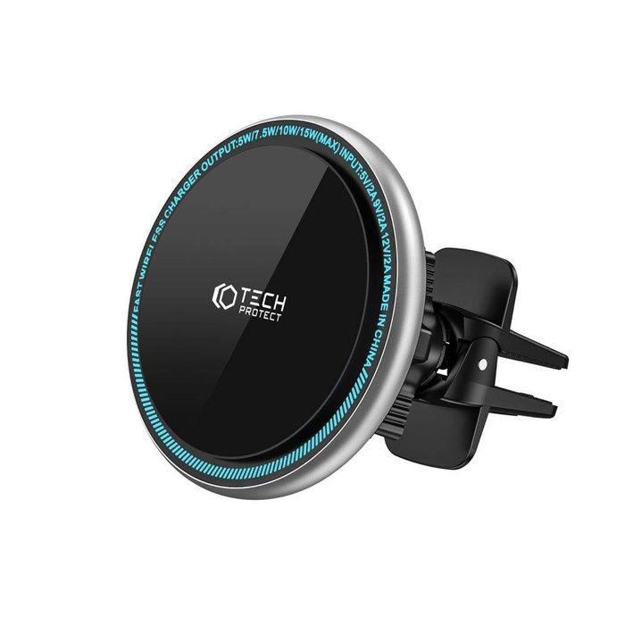 Uchwyt A2 Tech-Protect Magnetic Magsafe Vent Car Wireless Charger 15W czarny