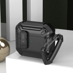 Etui Apple Airpods Pro 1 / 2 Tech-protect X-carbo Case Czarny