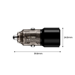 TECH-PROTECT CC03 2-PORT CAR CHARGER PD95W/QC3.0 BLACK