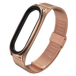 Pasek Xiaomi Mi Band 5 TECH-PROTECT Milaneseband Złoty Rose Gold