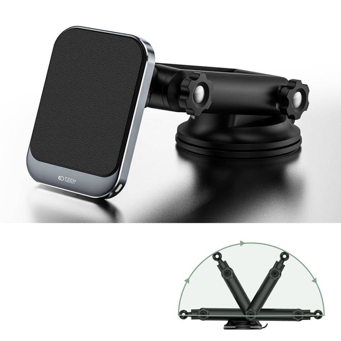 Uchwyt MM15W-V2 Tech-Protect Magnetic Magsafe Dashboard Car Mount Wireless Charger 15W czarny