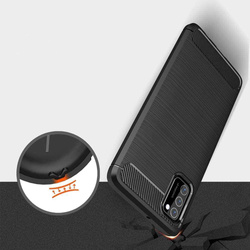 Etui Xiaomi Poco M3 TECH-PROTECT Tpucarbon Case Czarne