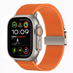 TECH-PROTECT NYLON CLASP APPLE WATCH 6 / 7 / 8 / 9 / 10 / SE / ULTRA 1 / 2 (44 / 45 / 46 / 49 MM) ORANGE