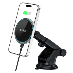 Uchwyt A2 Tech-Protect Magnetic Magsafe Dash Car Wireless Charger 15W Czarny
