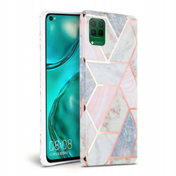 Etui Huawei P40 Lite TECH-PROTECT Marble Case Różowe Pink