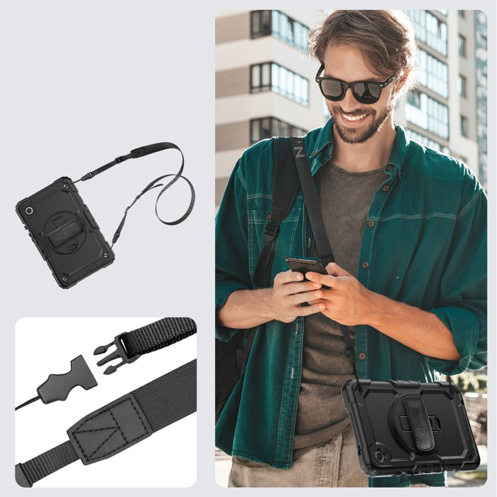 Etui Samsung Galaxy Tab A9+ Plus 11.0 X210 / X215 / X216 Tech-protect Solid360 Case czarne