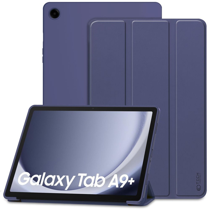 Etui Samsung Galaxy Tab A9+ Plus X210 / X215 / X216 Tech-protect Smartcase Navy Case granatowy