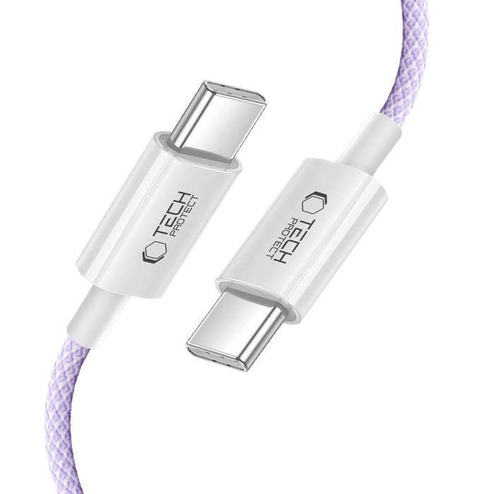 TECH-PROTECT ULTRABOOST LITE TYPE-C CABLE PD60W/3A 200CM MAUVE