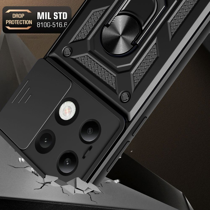 Etui Tech-protect Camshield Pro Xiaomi Redmi Note 13 4g Black Case