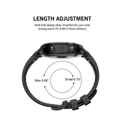 Pasek Garmin Fenix 5 TECH-PROTECT Smooth Black Czarny 22mm