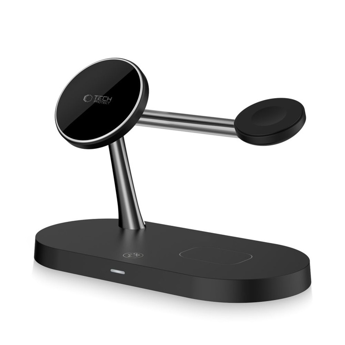 Ładowarka Indukcyjna A12 Tech-Protect 3 In1 Magnetic Magsafe Wireless Czarny