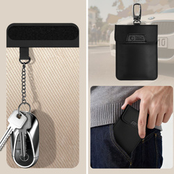 KLATKA FARADAYA TECH-PROTECT KLR400 POUCH KEYLESS RFID SIGNAL BLOCKER CASE BLACK/BLACK