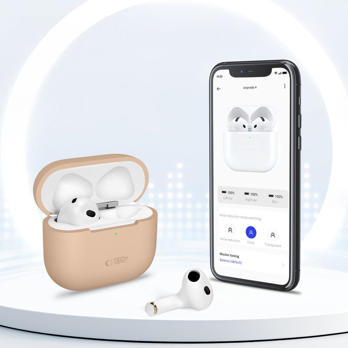 TECH-PROTECT SILICONE APPLE AIRPODS 4 CAFE LATTE