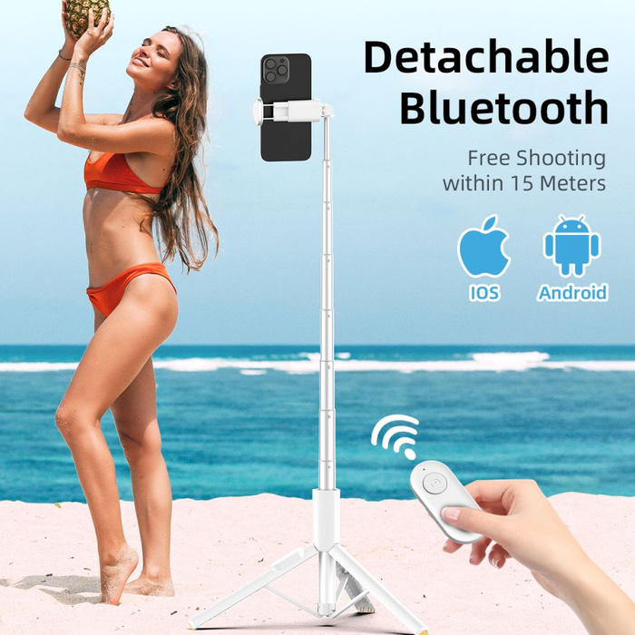 SELFIE STICK STATYW TECH-PROTECT BLUETOOTH BIAŁY L09S