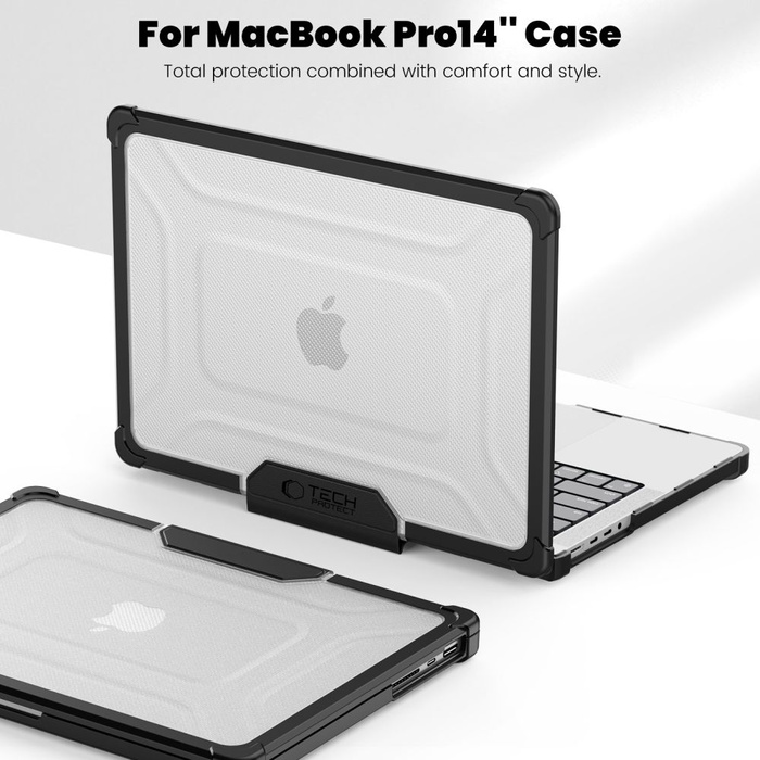 TECH-PROTECT SMARTSHELL PRO MACBOOK PRO 14 M1 / M2 / M3 / M4 / M5 2021-2025 BLACK/CLEAR
