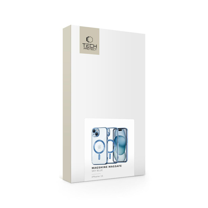Etui Iphone 15 Tech-protect Magshine Magsafe niebieskie niebo