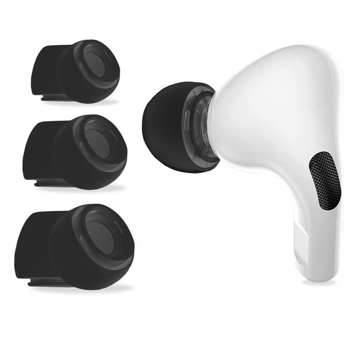 TECH-PROTECT EAR TIPS 3-PACK APPLE AIRPODS PRO 1 / 2 BLACK