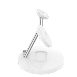 TECH-PROTECT QI15W-A35 3IN1 MAGNETIC MAGSAFE WIRELESS CHARGER WHITE