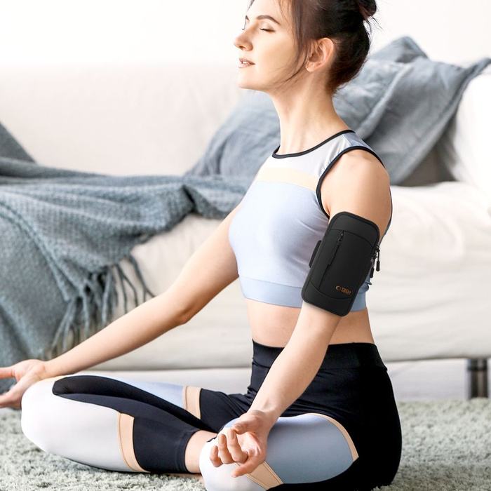 OPASKA NA RAMIĘ TECH-PROTECT M6 UNIWERSALNA SPORT ARMBAND BLACK/ORANGE