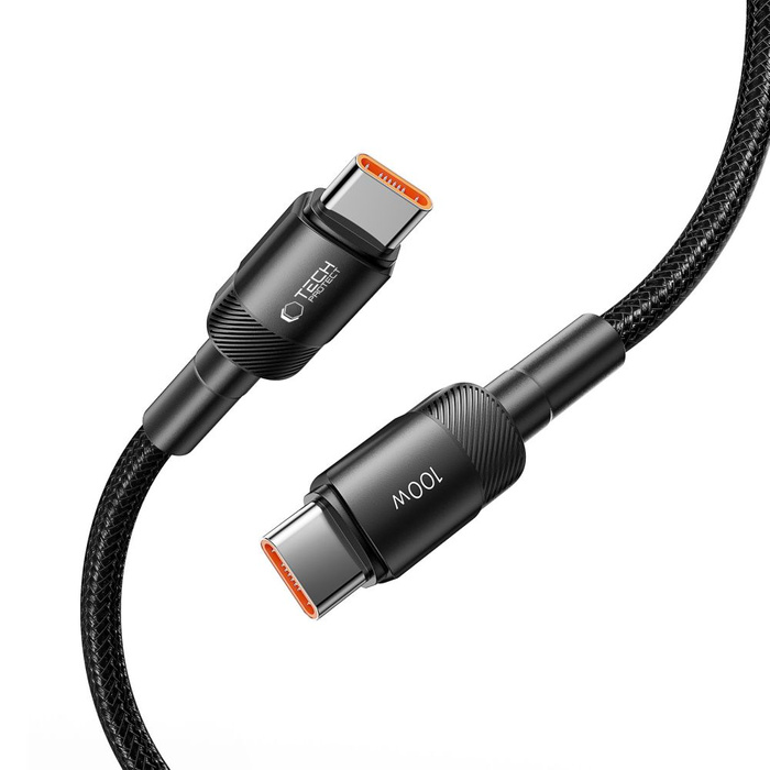 Cable USB-C Ultraboost Evo Tech-protect Pd100w/5a 200cm czarny